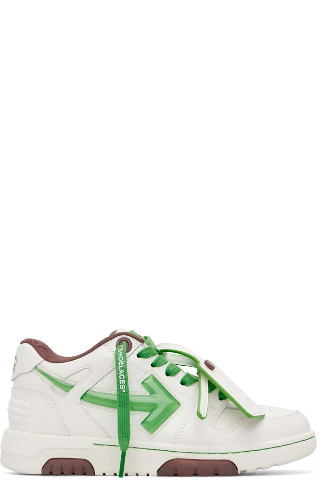 Off-White — White 'Out Of Office' Bubble Arrow Sneakers