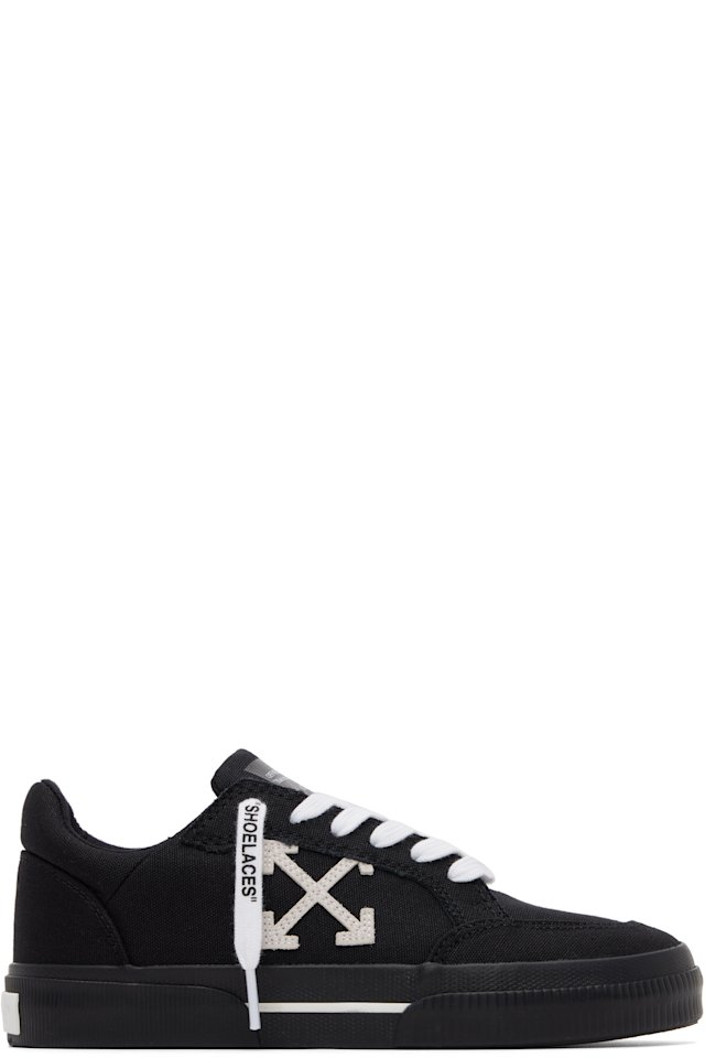 Off-White — Black Low Vulcanized Sneakers
