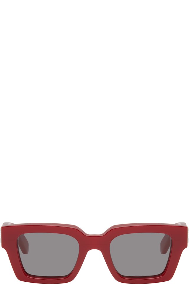 Off-White — Red Virgil Sunglasses