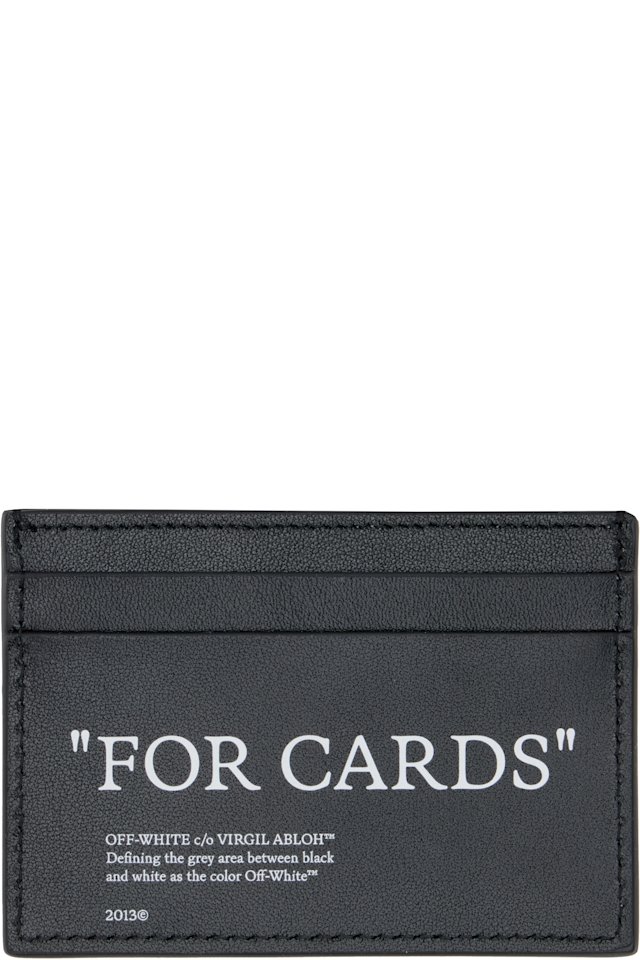 Off-White — Black Quote Card Holder