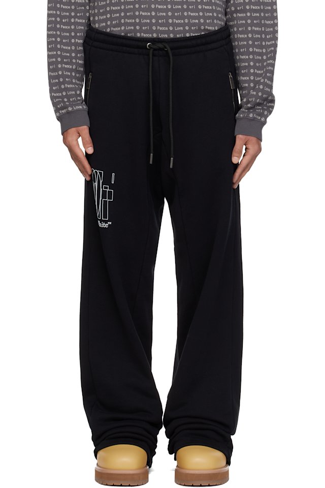 Off-White — Black Big Double Arrow Slouchy Sweatpants
