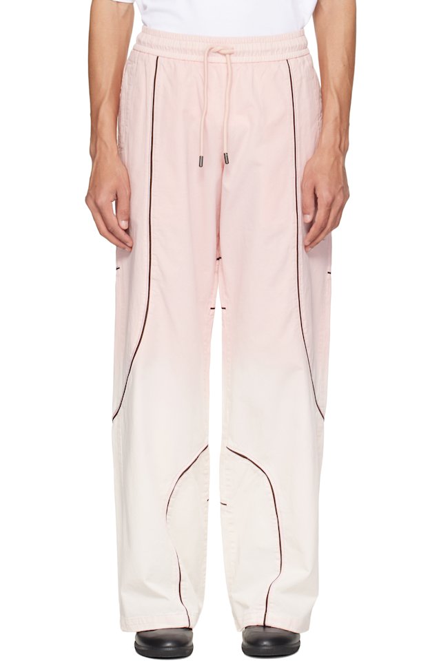 Off-White — Pink Garment Dye Slouchy Track Pants