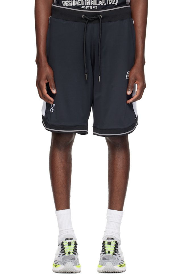 Off-White — Black OWR Team Soccer Shorts