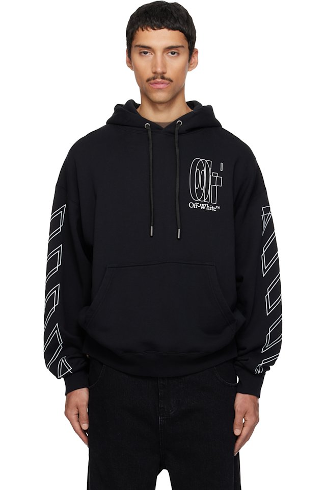 Off-White — Black Big Double Arrow Skate Hoodie