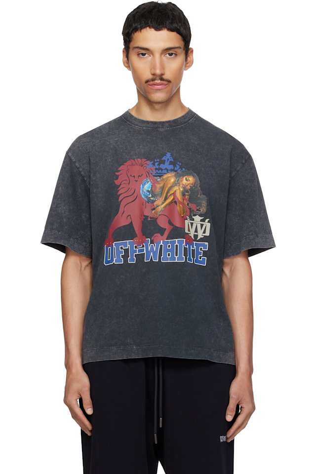 Off-White — Black Royal Girl Skate T-shirt