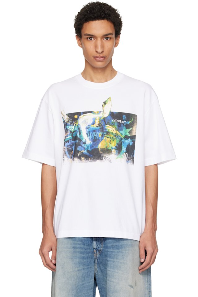 Off-White — White Rave Painting Skate T-shirt