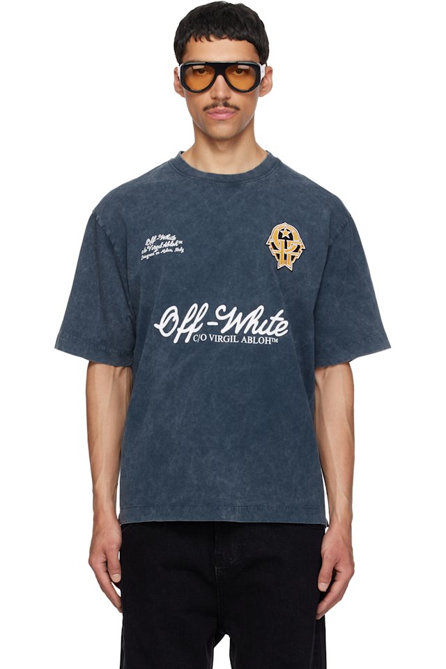 Off-White — Navy Sporty 4 Skate T-shirt
