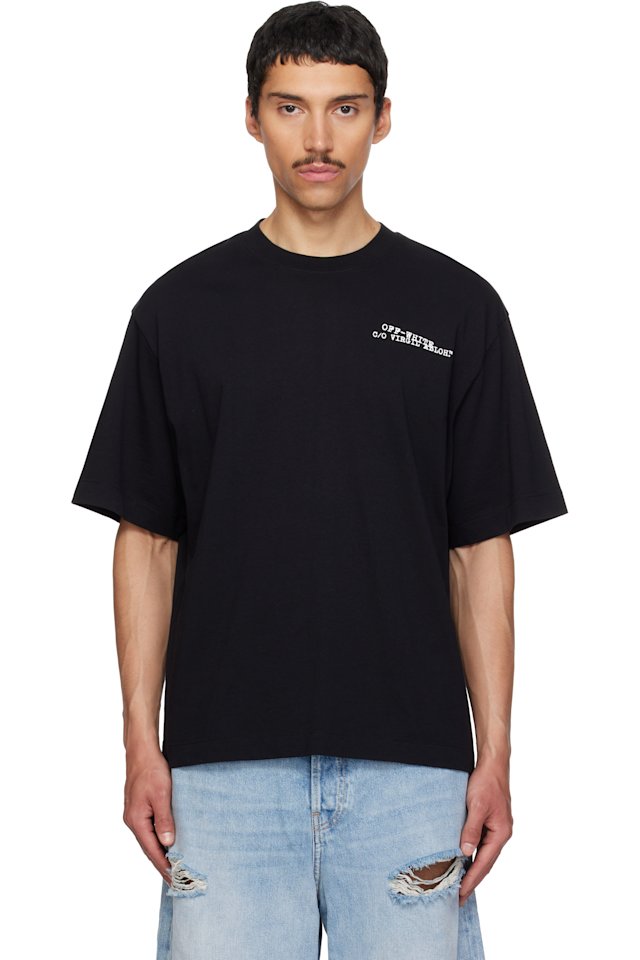 Off-White — Black Type Machine Arrow Skate T-shirt
