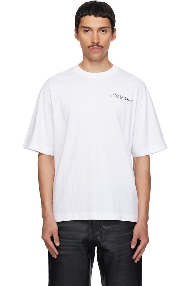 Off-White — White Type Machine Arrow Skate T-shirt