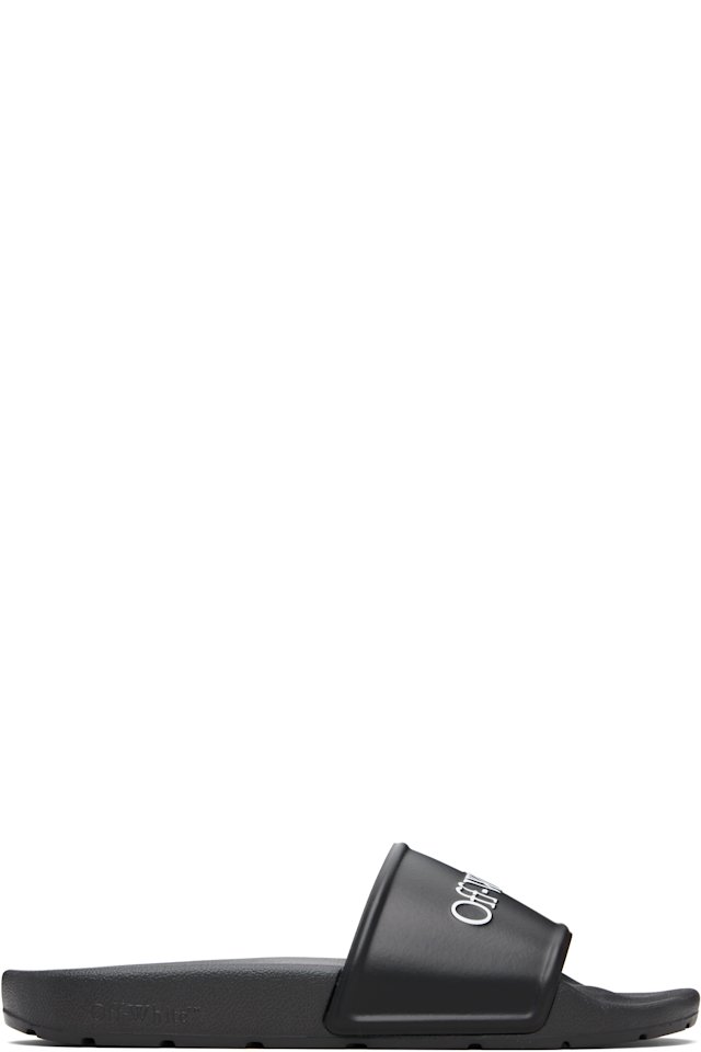Off-White — Black Bookish Slides