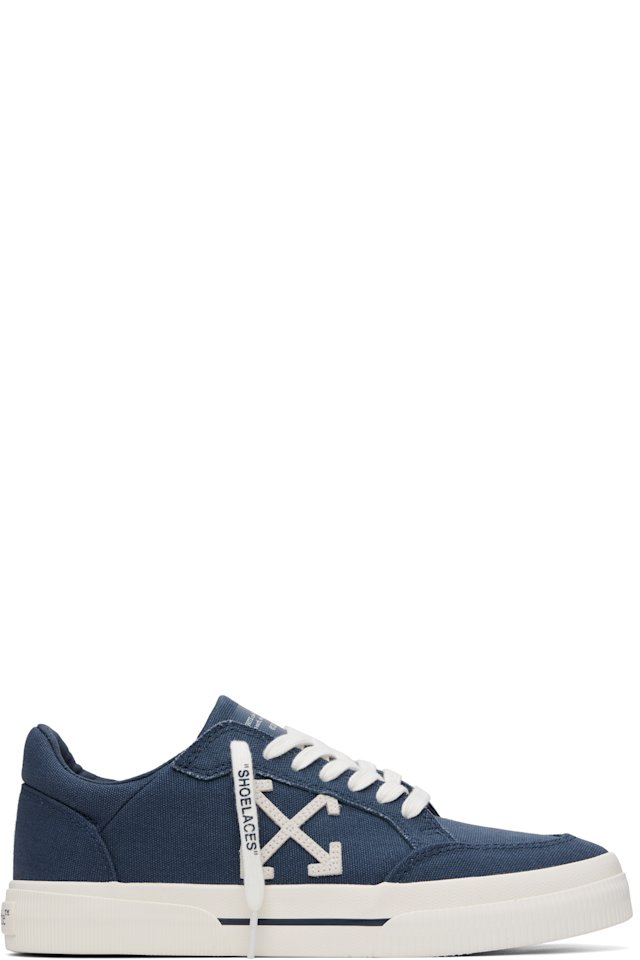 Off-White — Blue Low Vulcanized Sneakers