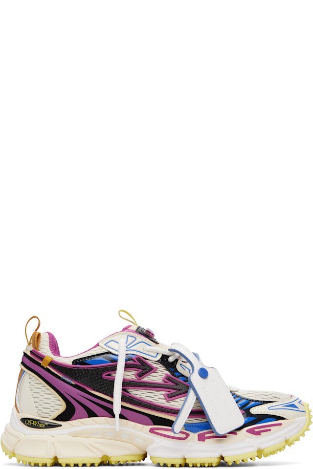 Off-White — Off-White & Pink 'Be Right Back' Sneakers