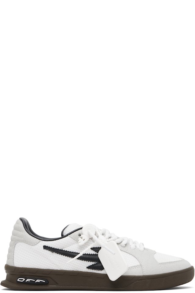 Off-White — White & Gray End Of Play Sneakers