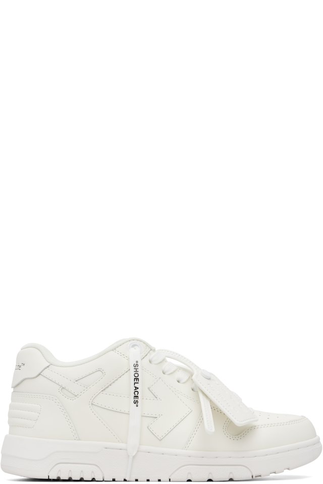 Off-White — White 'Out Of Office' Calf Leather Sneakers