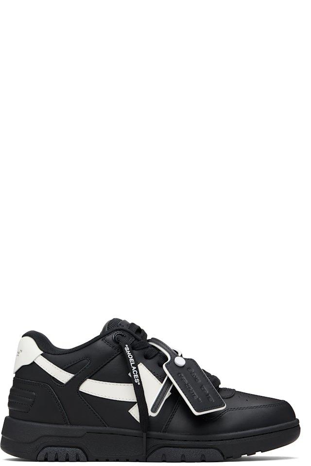 Off-White — Black 'Out Of Office' Leather Sneakers