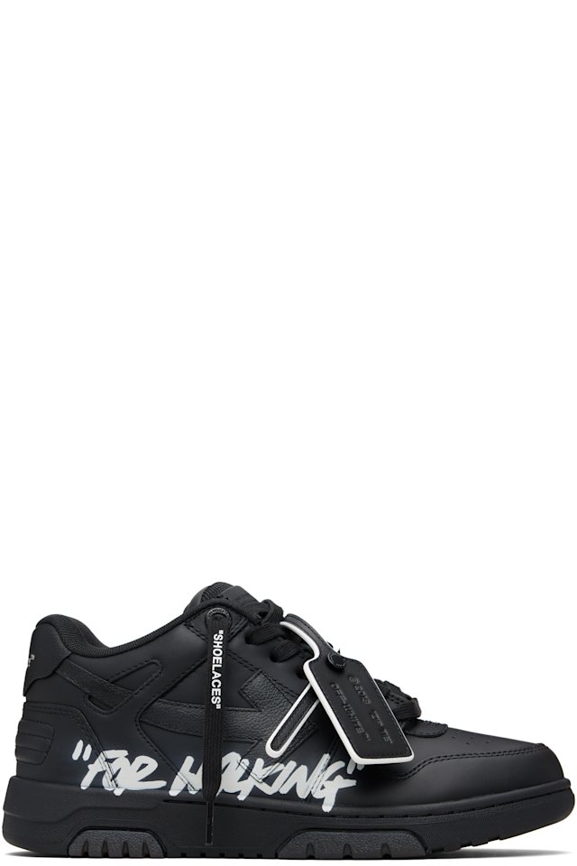 Off-White — Black Out Of Office "For Walking" Sneakers