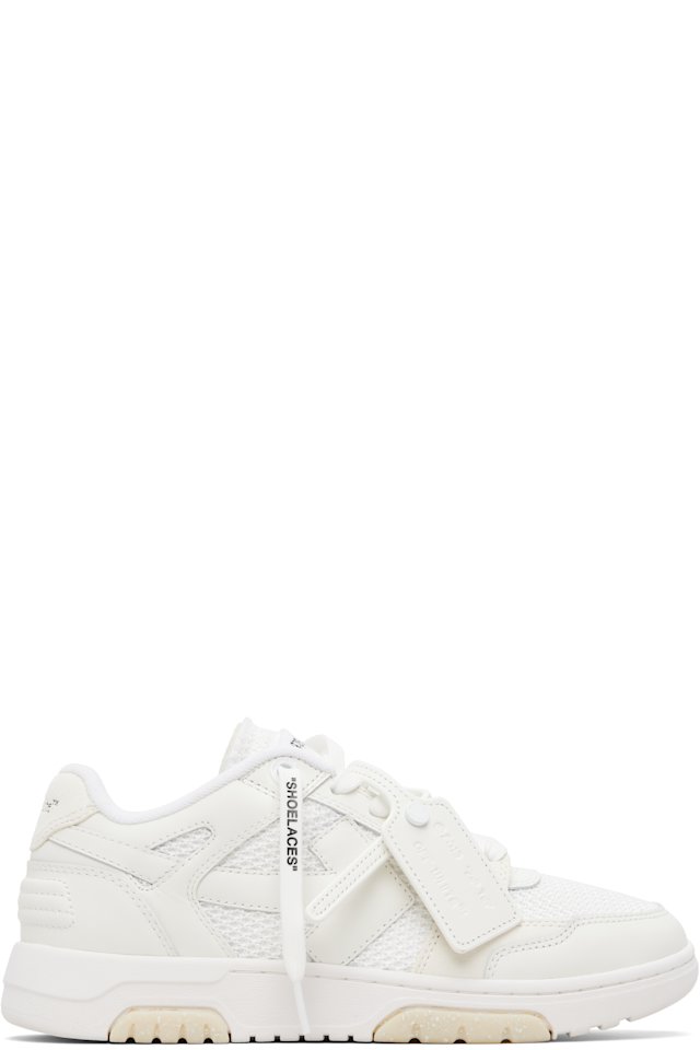 Off-White — White & Off-White Slim Out Of Office Sneakers
