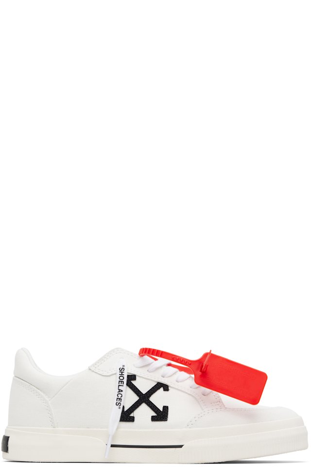 Off-White — White Vulcanized Low Sneakers