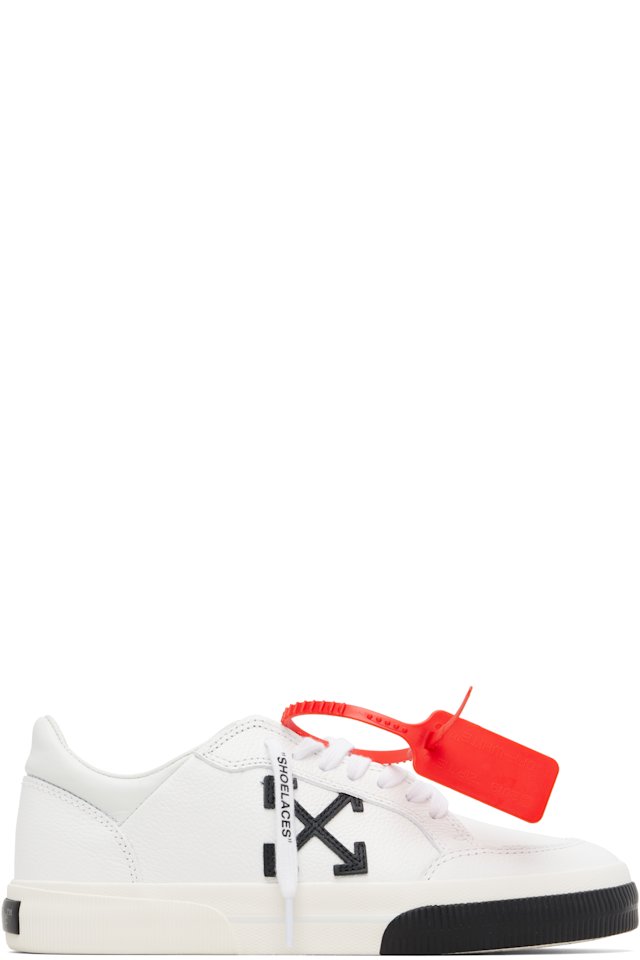 Off-White — White Vulcanized Low Sneakers