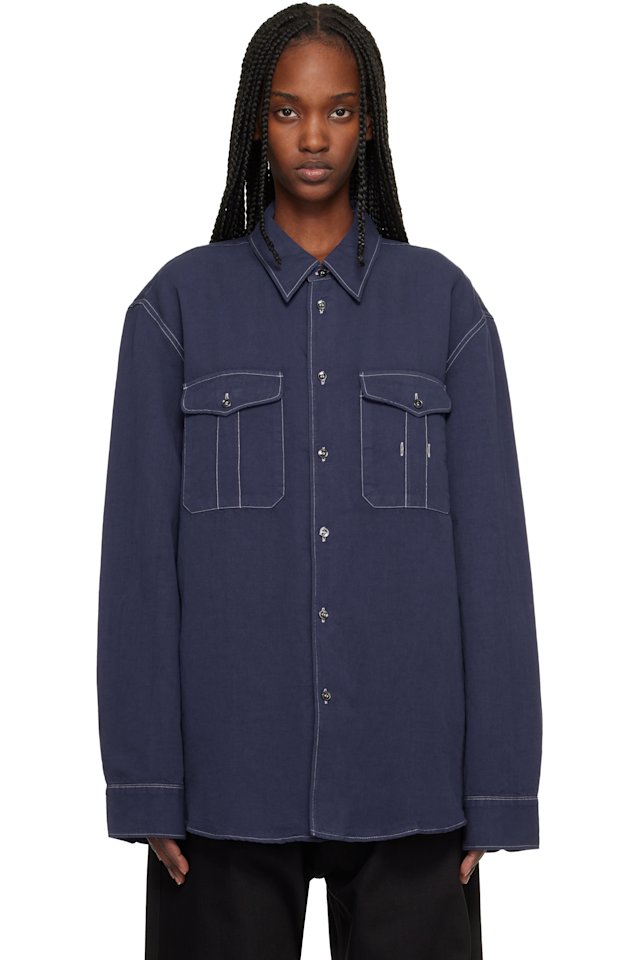 Studio Nicholson — Blue Louro Shirt