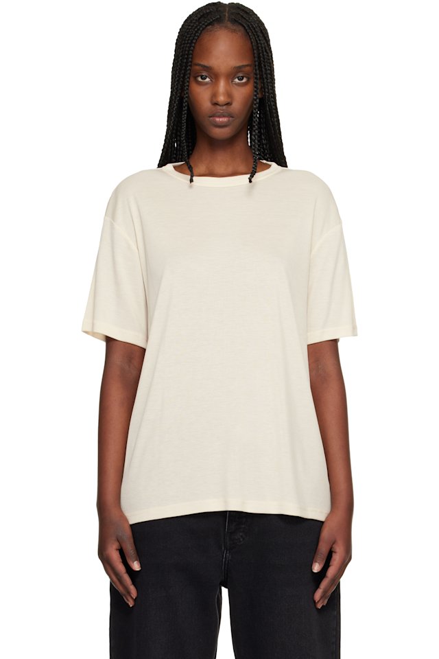 Studio Nicholson — Beige Rond T-shirt