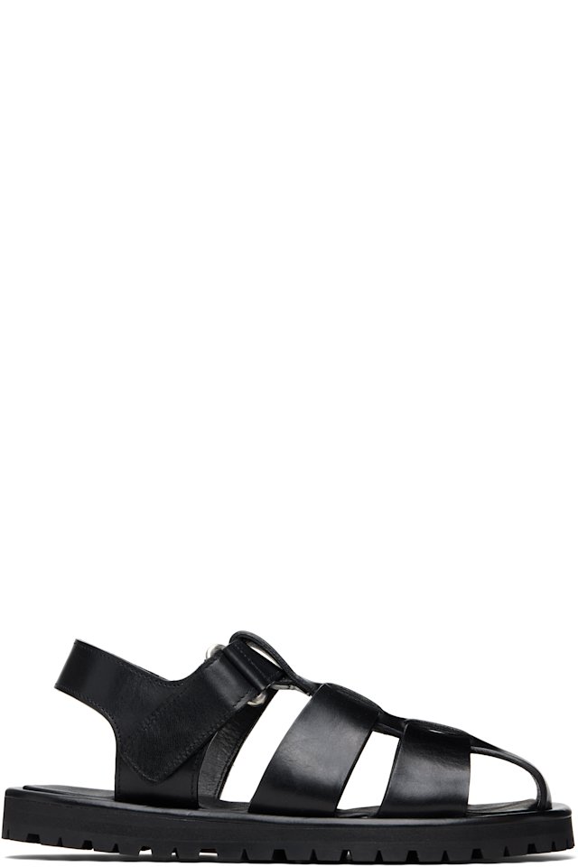 Studio Nicholson — Black Sandom Sandals