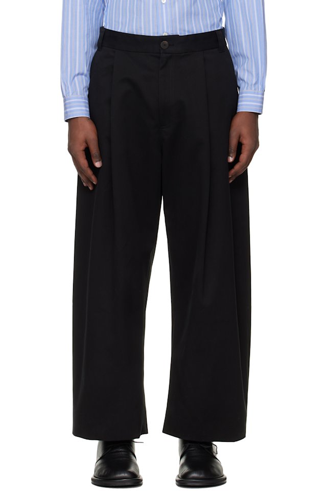 Studio Nicholson — Black Sorte Trousers