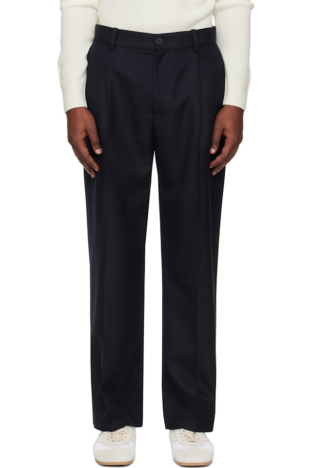 Studio Nicholson — Navy Selby Trousers