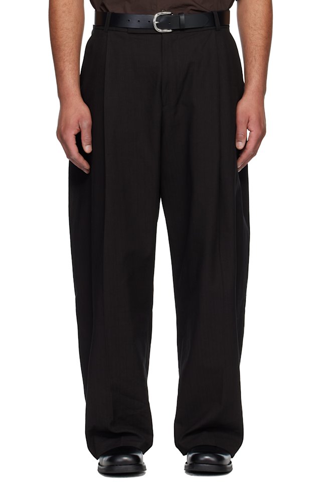 Studio Nicholson — Black Pull Trousers