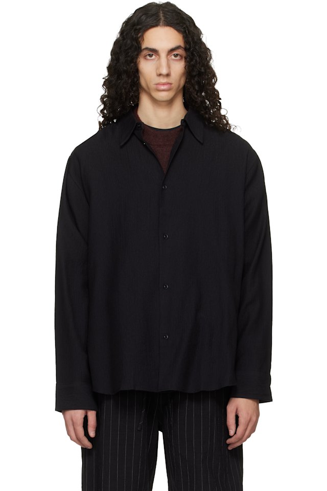Studio Nicholson — Black View Shirt