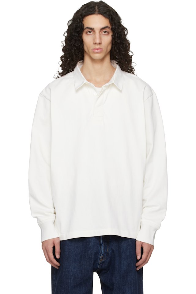 Studio Nicholson — Off-White Alyk Jersey Polo