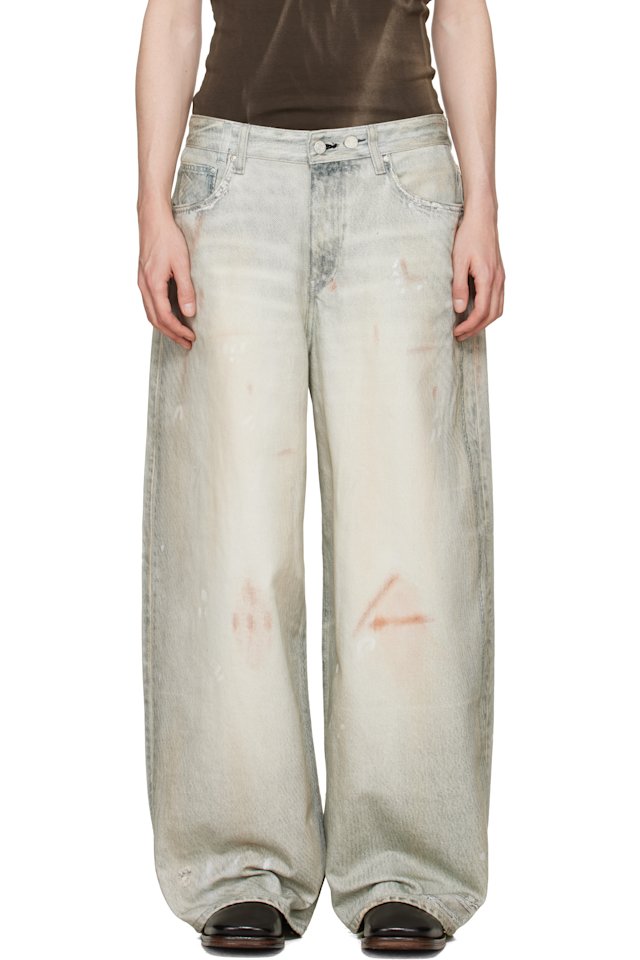 Won Hundred — Blue Lyon Printed Denim Jeans