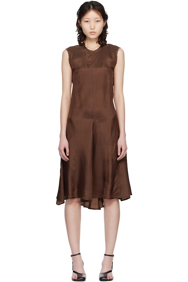 Renaissance Renaissance — Brown Ziggy Midi Dress
