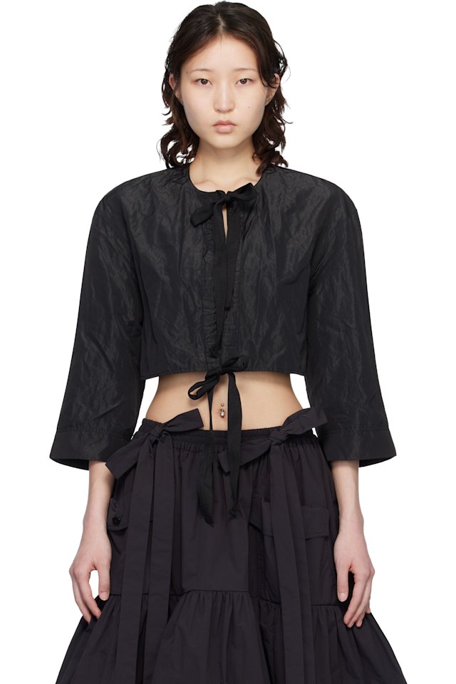 Renaissance Renaissance — Black Jane Bolero Top