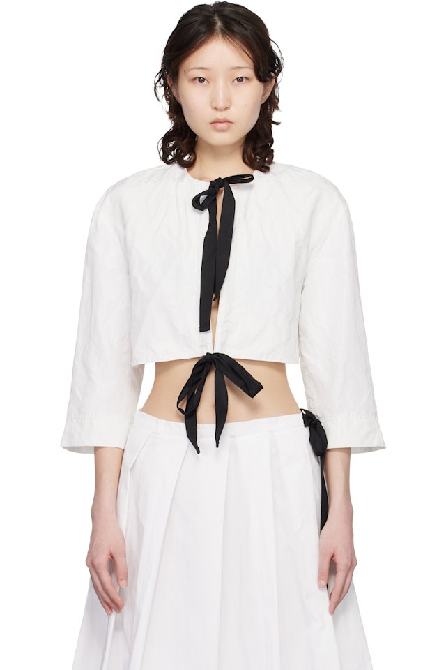 Renaissance Renaissance — White Jane Bolero Top