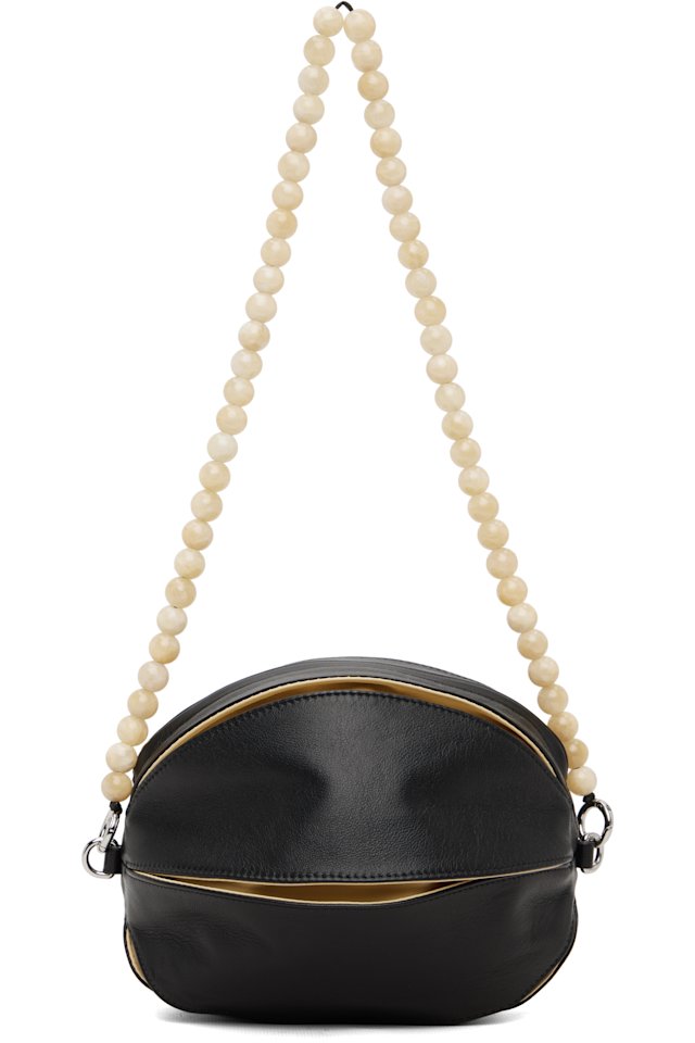 LEMAIRE — Black Balloon Slits Shoulder Bag