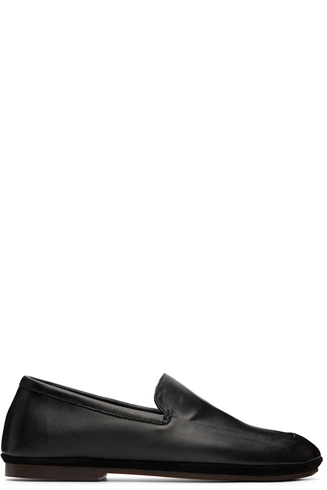 LEMAIRE — Black Outdoor Slipper Loafers