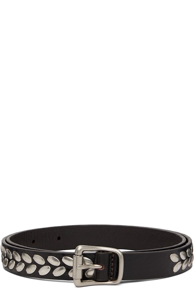 LEMAIRE — Brown Almond Stud 20 belt
