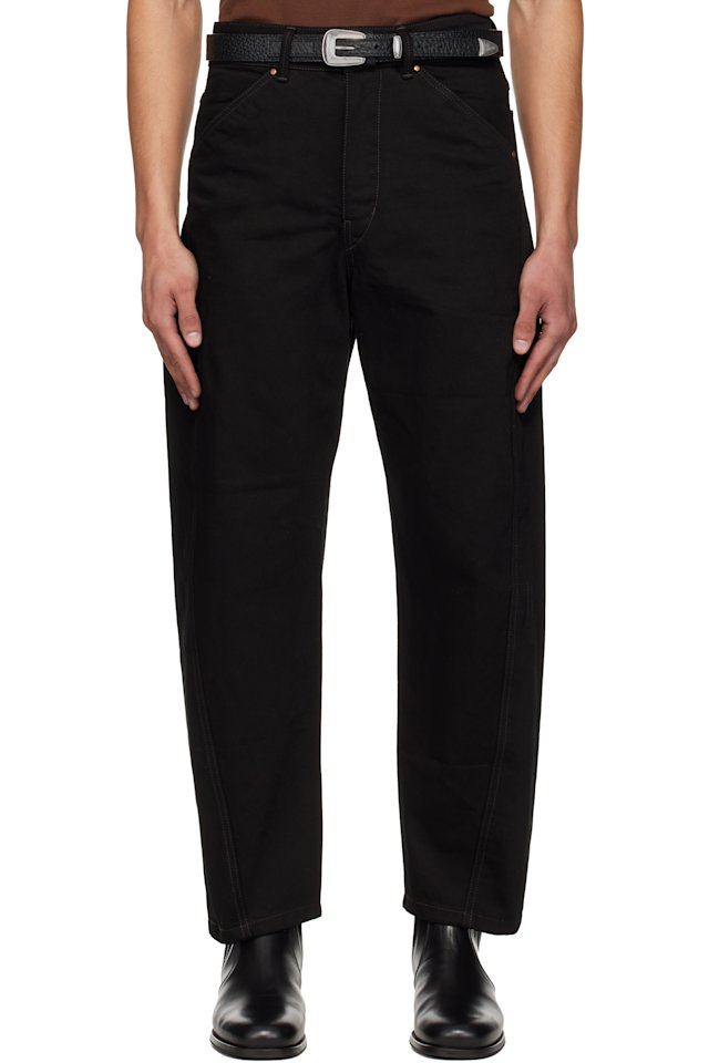 LEMAIRE — Black Twisted Workwear Jeans