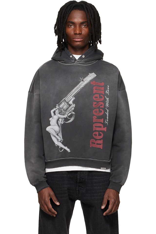 Represent — Black 'Loaded With Love' Hoodie