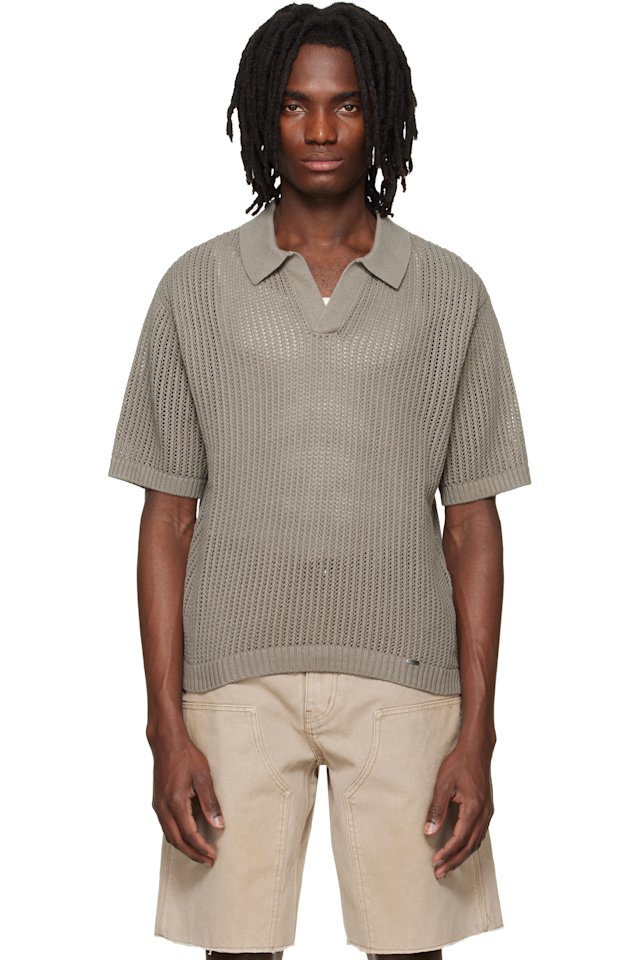 Represent — Taupe Beverly Knit Polo