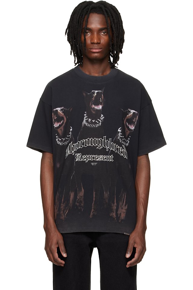 Represent — Black 'Thoroughbred' T-shirt