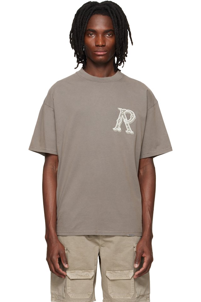 Represent — Brown Western Initial T-shirt