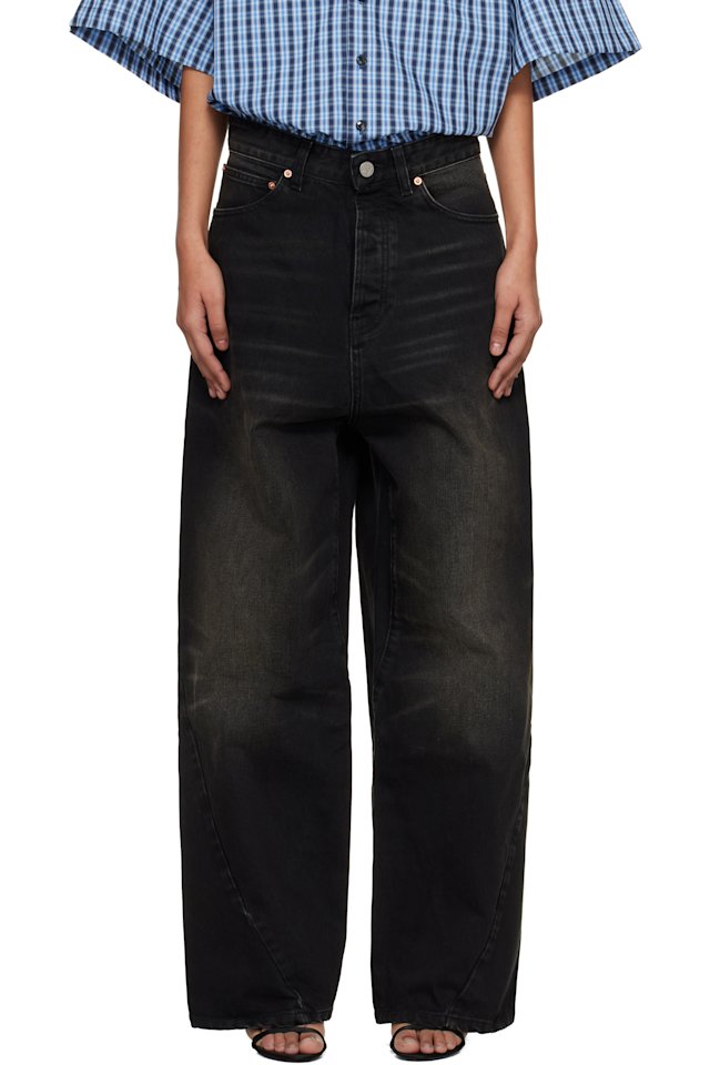 VETEMENTS — Black Spiral Jeans