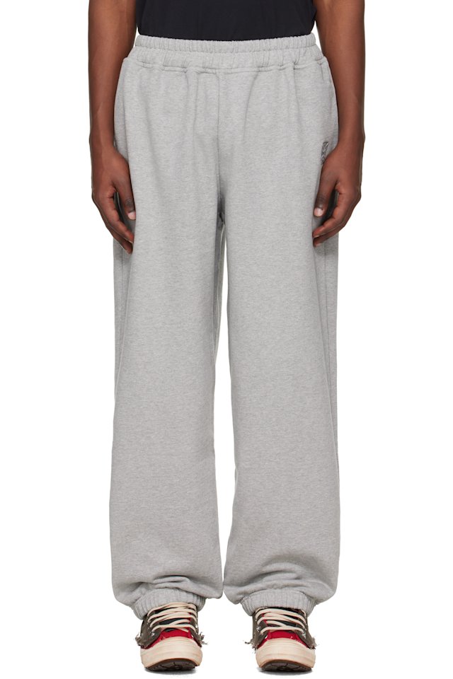 VETEMENTS — Gray Biker Cross Logo Sweatpants
