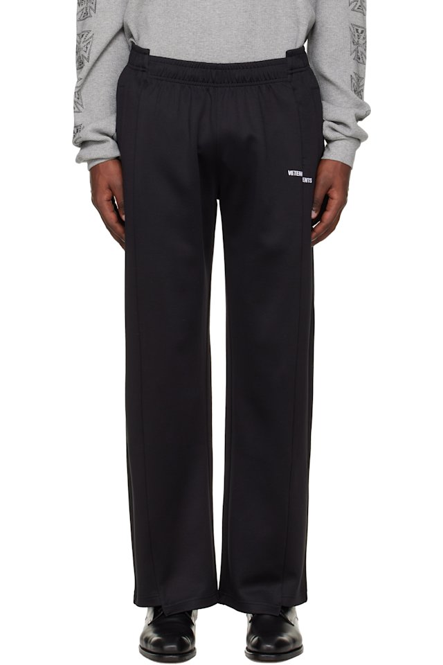VETEMENTS — Black Cut-Up Athletic Sweatpants