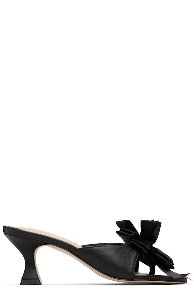 Sandy Liang — Black Celebration Mule Heels