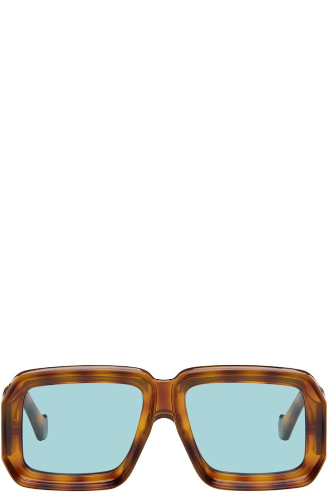 LOEWE — Brown Paula's Ibiza Dive In Mask Sunglasses