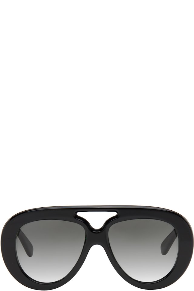 LOEWE — Black Curvy Sunglasses