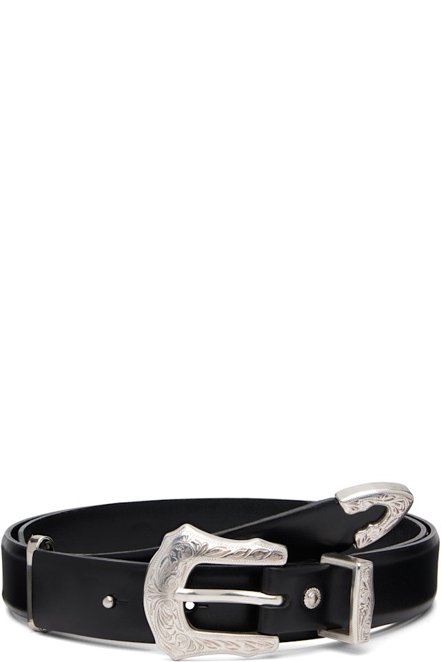 Toga Virilis — Black Metal Buckle Belt
